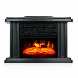 Electric Fireplace Heater LED Flame Effect Stove (style: UK)