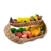 2 Tier Tray Fruit Holder | Decorative Tabletop for Food, Snack Cover for Dinning Room and Home Decor