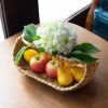 2 Tier Tray Fruit Holder | Decorative Tabletop for Food, Snack Cover for Dinning Room and Home Decor