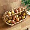 2 Tier Tray Fruit Holder | Decorative Tabletop for Food, Snack Cover for Dinning Room and Home Decor